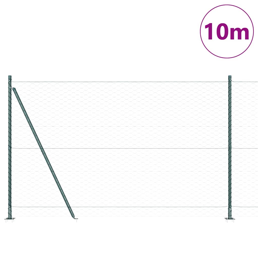 Geschweißter Drahtzaun mit Betonfundament 10 x 1,4 m (B x H)
