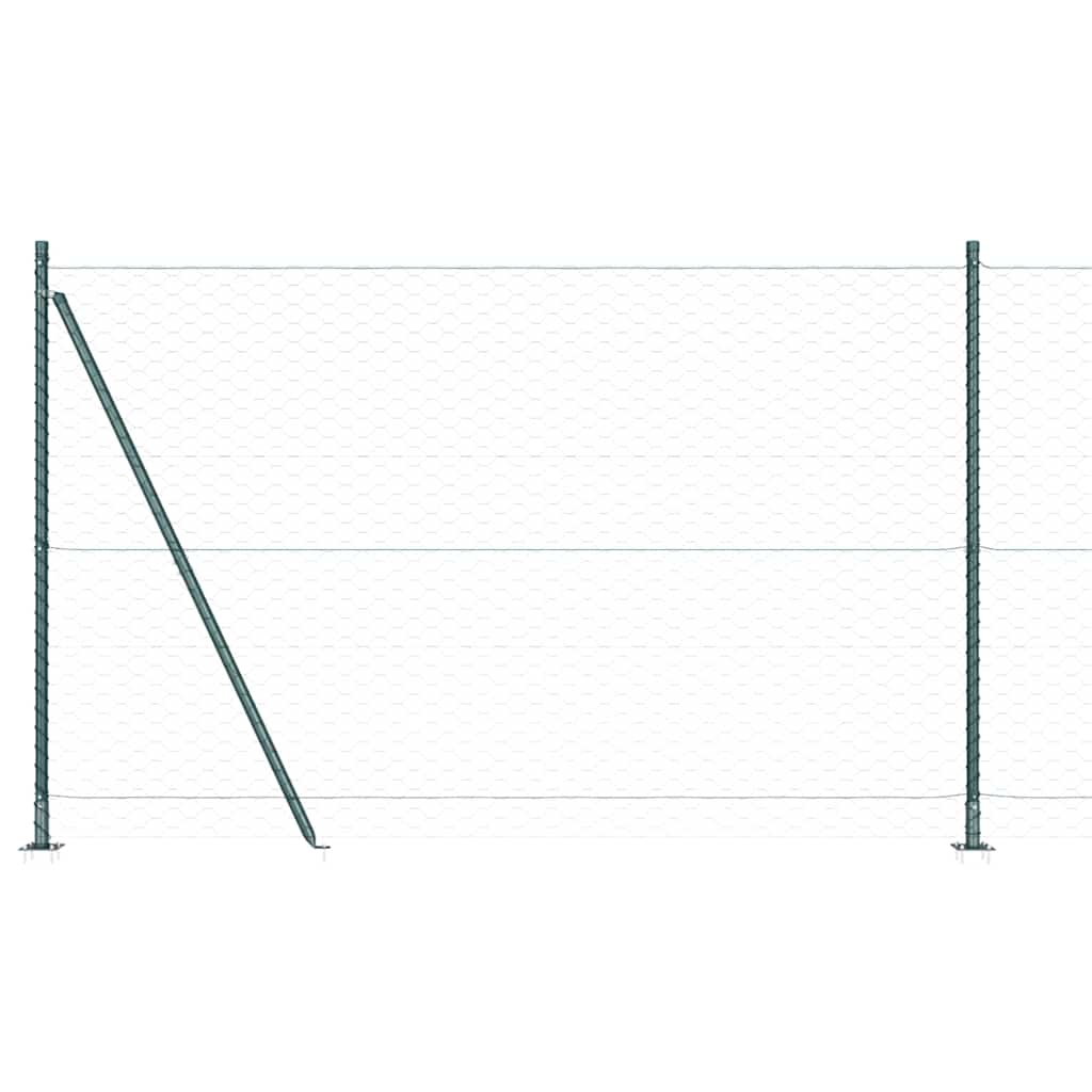 Geschweißter Drahtzaun mit Betonfundament 10 x 1,5 m (B x H)