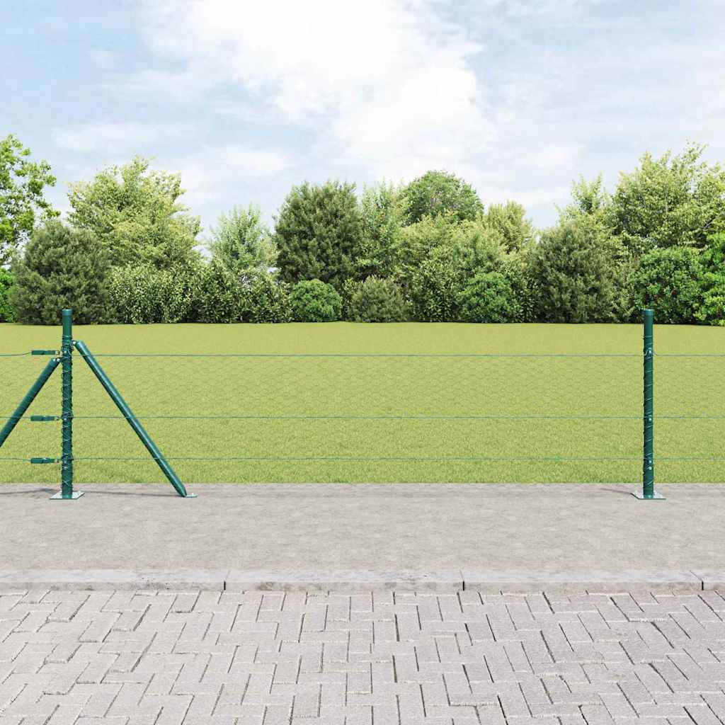 Geschweißter Drahtzaun mit Betonfundament 25 x 0,4 m (B x H)