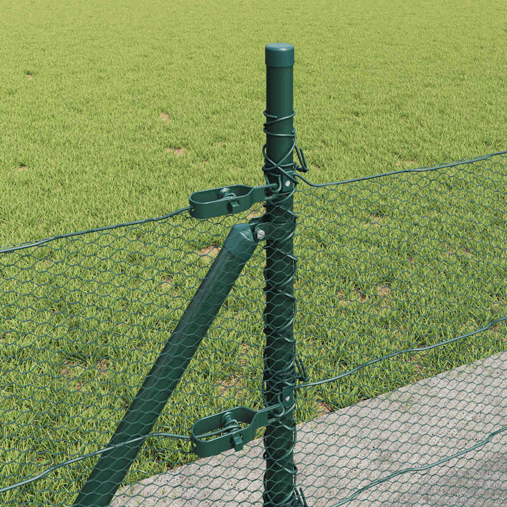 Geschweißter Drahtzaun mit Betonfundament 25 x 0,5 m (B x H)