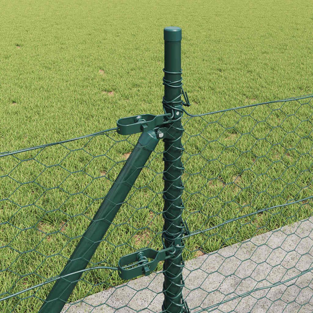 Geschweißter Drahtzaun mit Betonfundament 25 x 0,5 m (B x H)