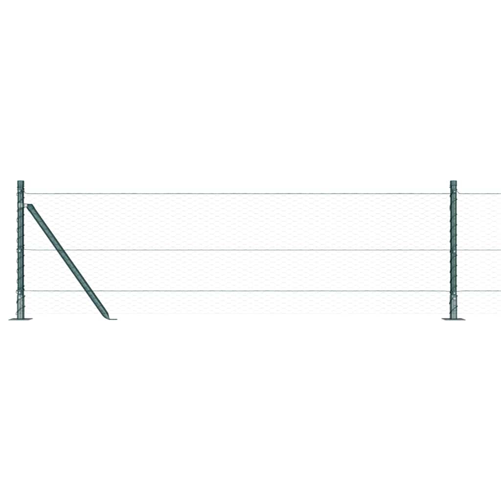 Geschweißter Drahtzaun mit Betonfundament 25 x 0,6 m (B x H)