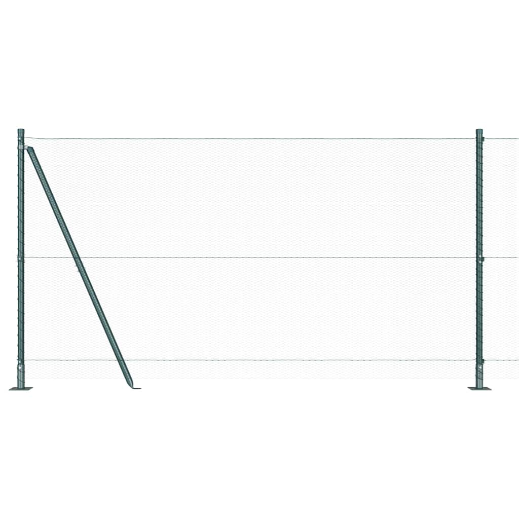 Geschweißter Drahtzaun mit Betonfundament 25 x 1,2 m (B x H)