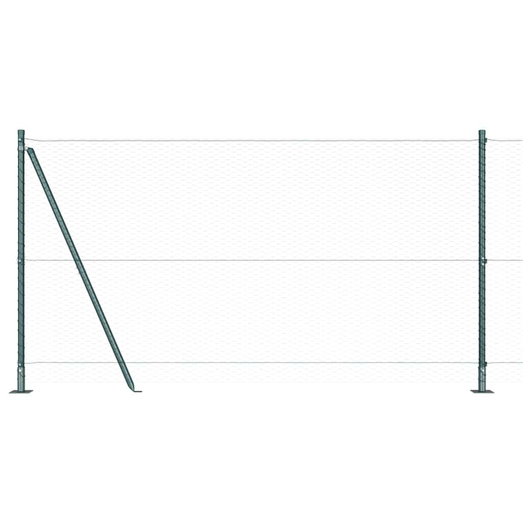 Geschweißter Drahtzaun mit Betonfundament 25 x 1,2 m (B x H)