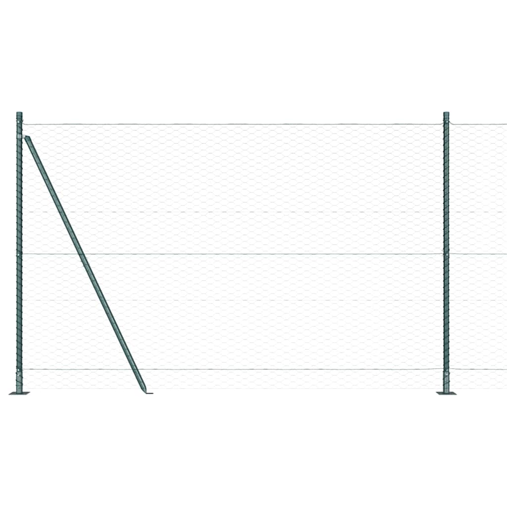 Geschweißter Drahtzaun mit Betonfundament 25 x 1,5 m (B x H)