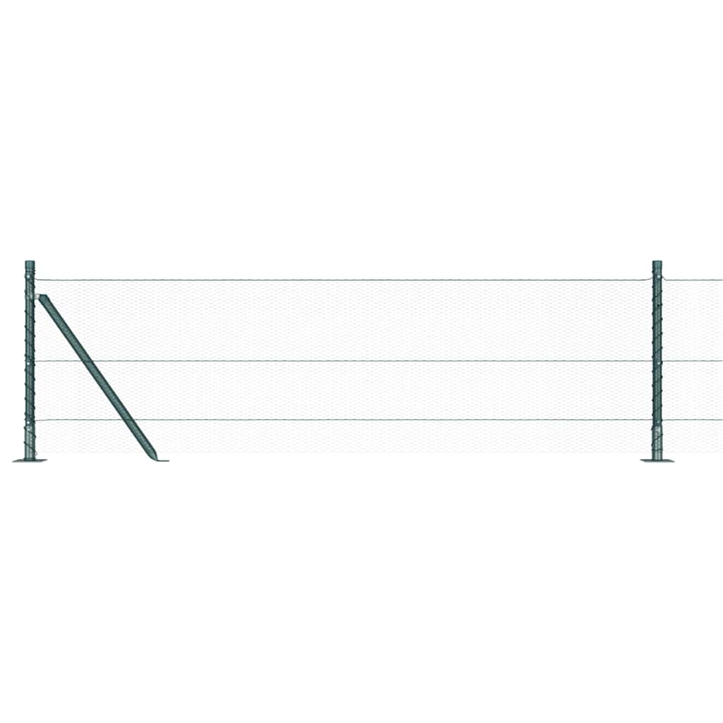 Geschweißter Drahtzaun mit Betonfundament 50 x 0,6 m (B x H)