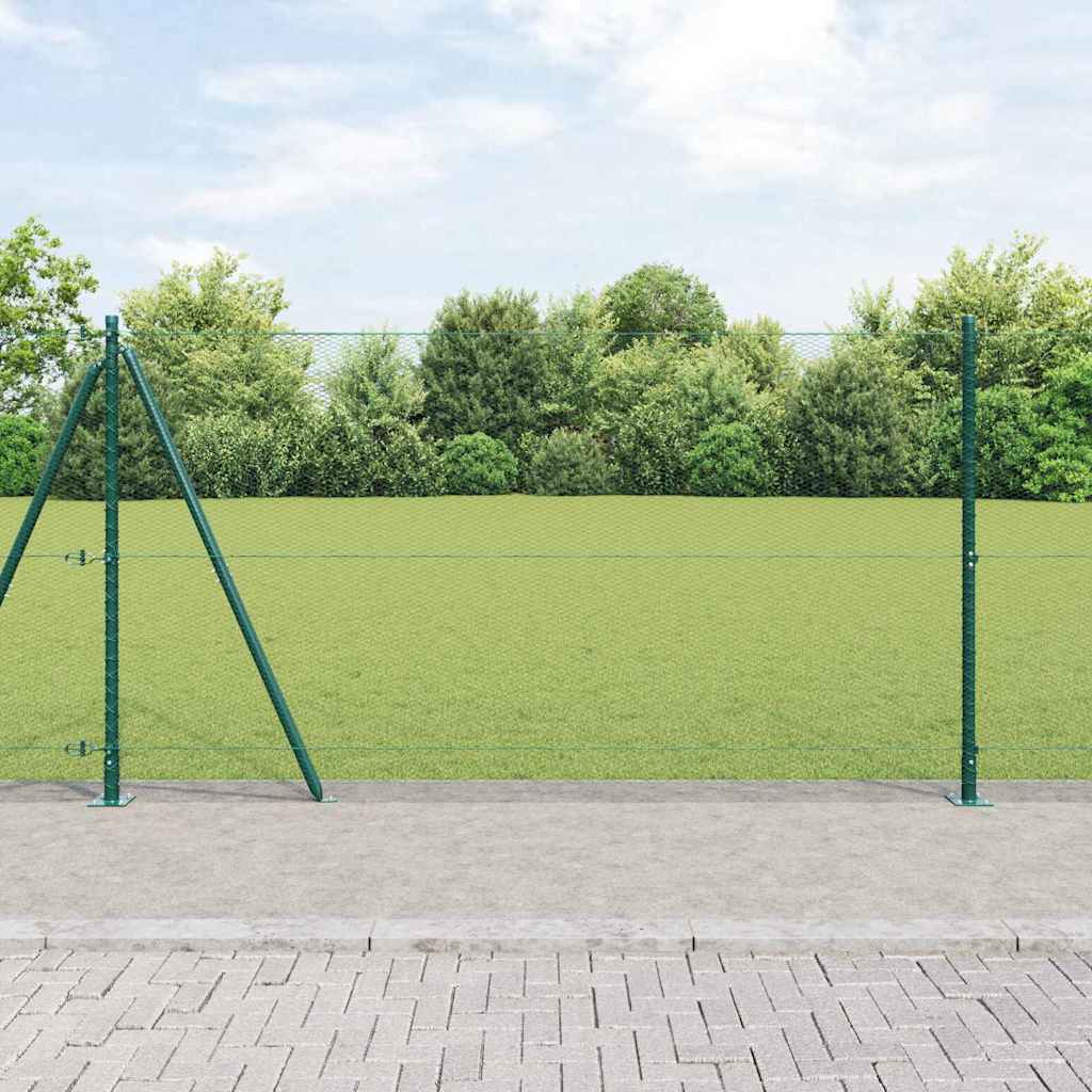 Geschweißter Drahtzaun mit Betonfundament 50 x 1,2 m (B x H)