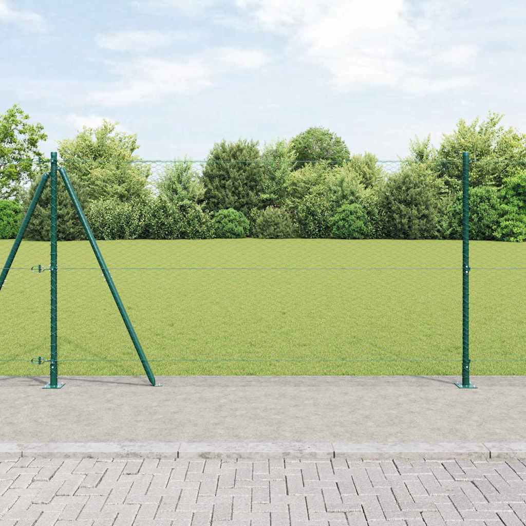 Geschweißter Drahtzaun mit Betonfundament 50 x 1,2 m (B x H)