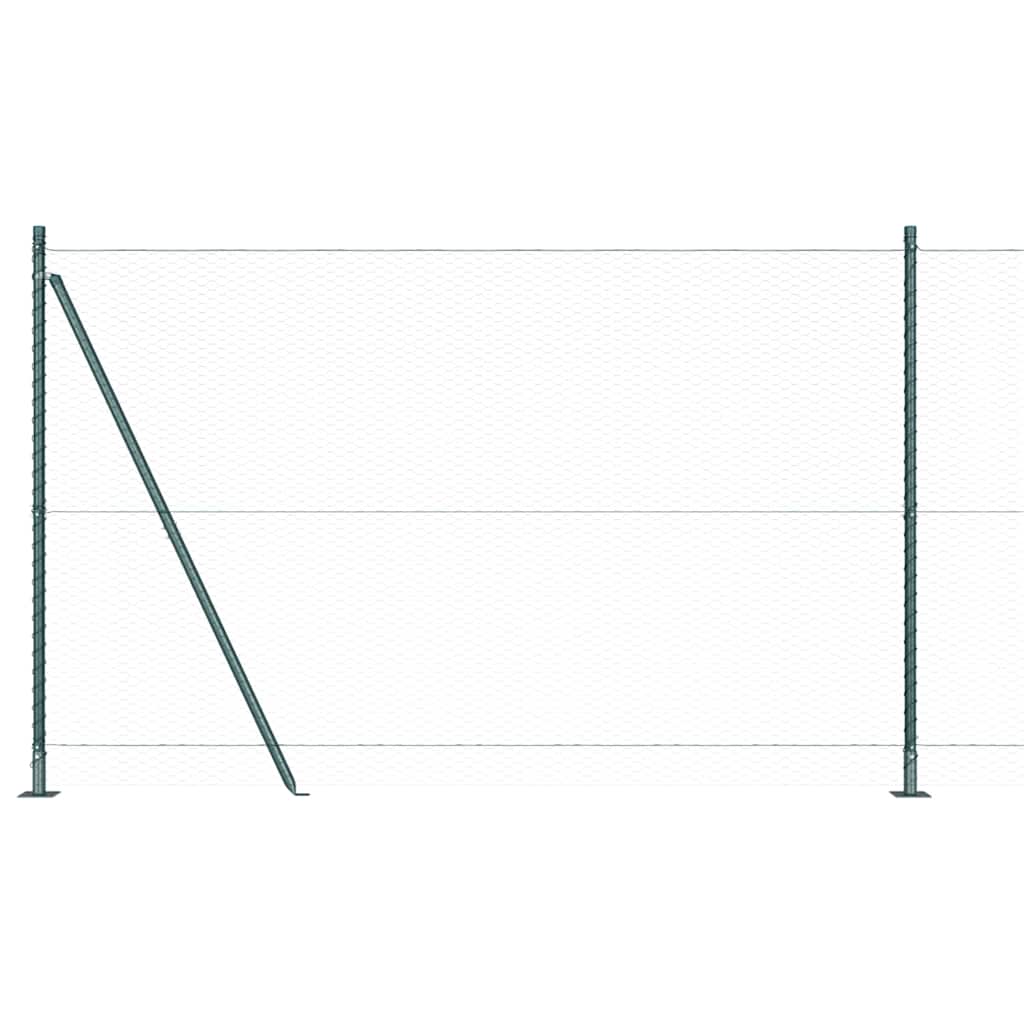 Geschweißter Drahtzaun mit Betonfundament 50 x 1,6 m (B x H)