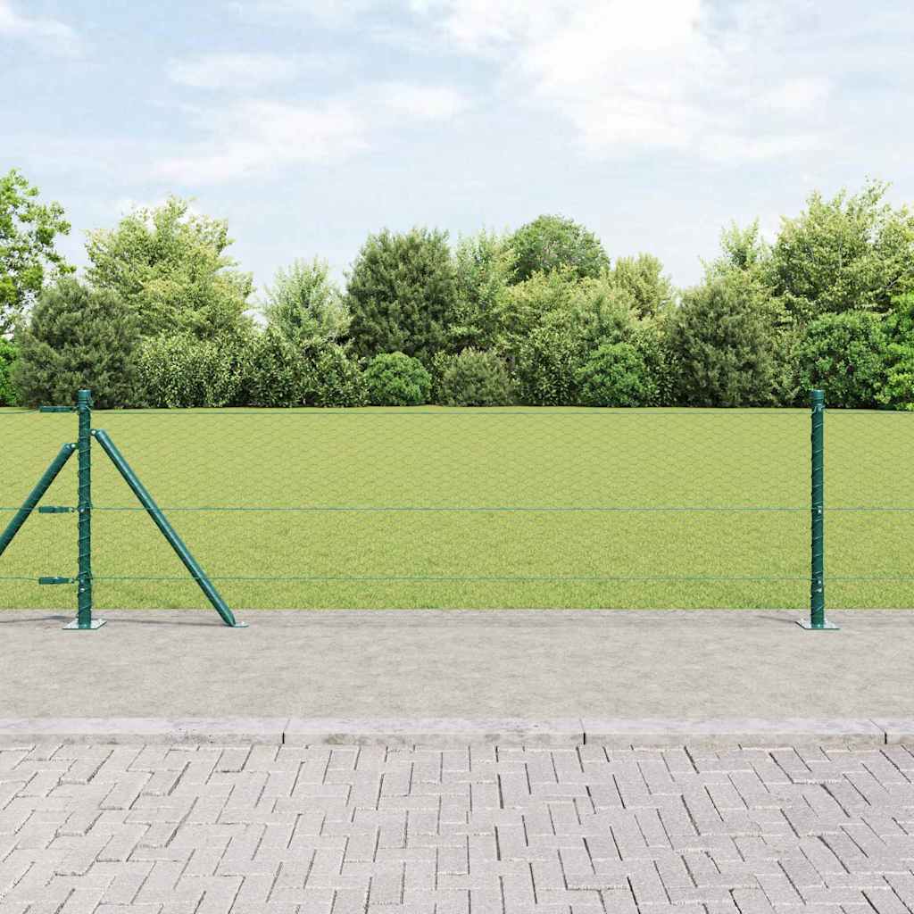 Geschweißter Drahtzaun mit Betonfundament 100 x 0,6 m (B x H)