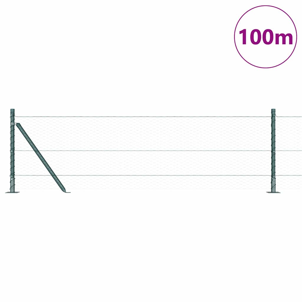 Geschweißter Drahtzaun mit Betonfundament 100 x 0,6 m (B x H)