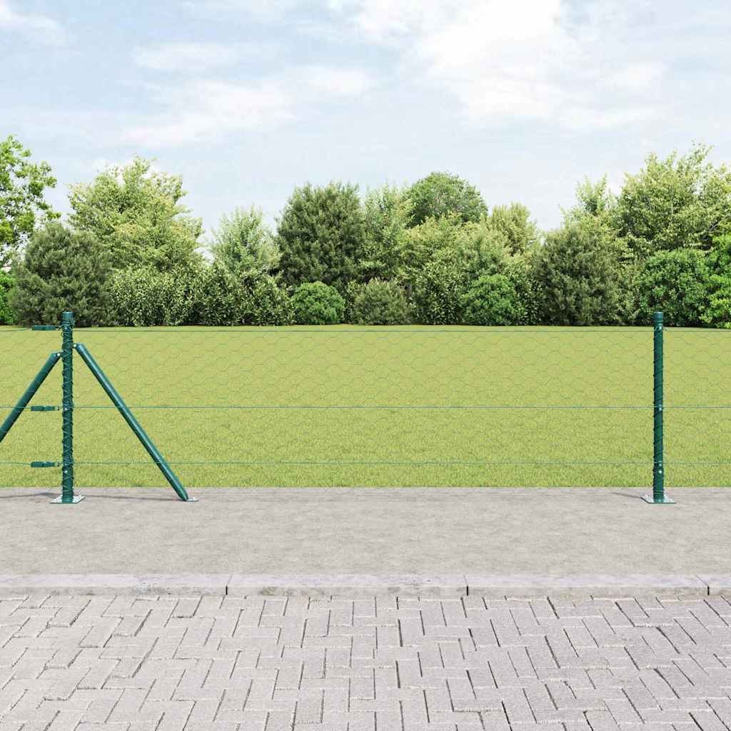 Geschweißter Drahtzaun mit Betonfundament 100 x 0,6 m (B x H)
