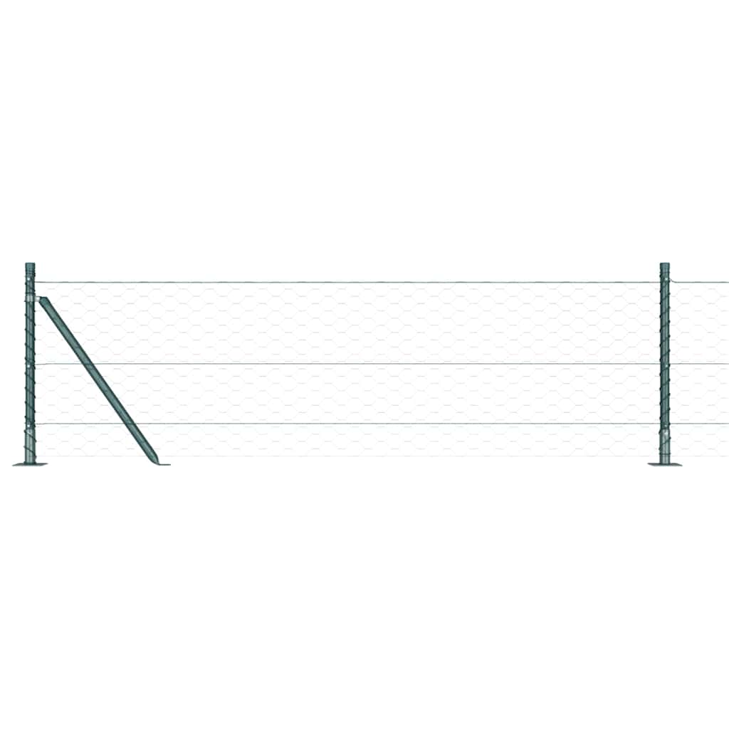 Geschweißter Drahtzaun mit Betonfundament 100 x 0,6 m (B x H)