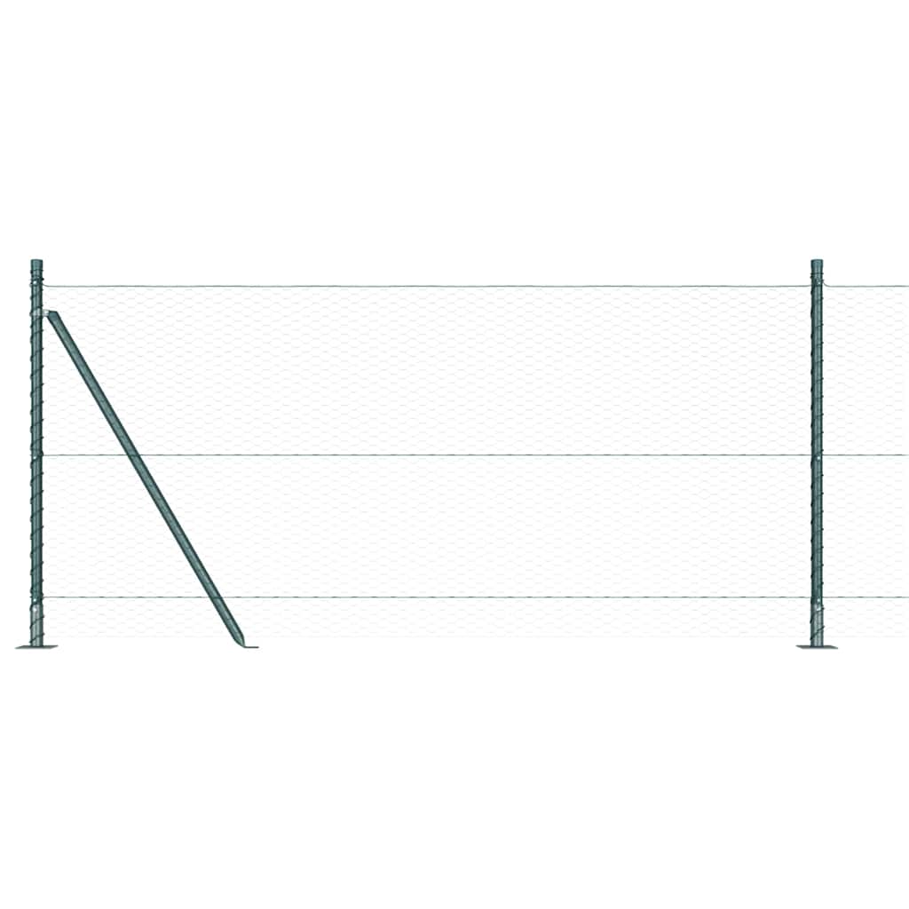 Geschweißter Drahtzaun mit Betonfundament 100 x 1 m (B x H)