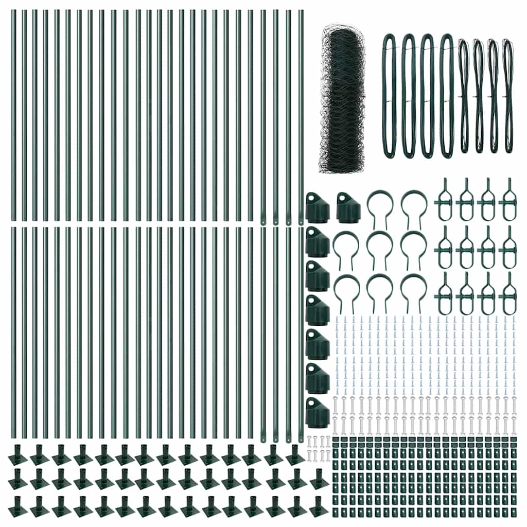 Geschweißter Drahtzaun mit Betonfundament 100 x 1 m (B x H)