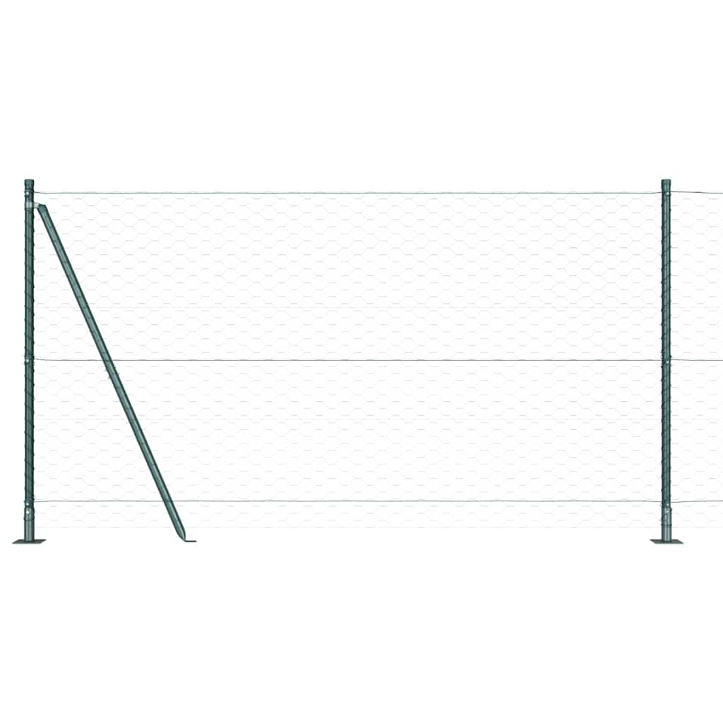 Geschweißter Drahtzaun mit Betonfundament 100 x 1,2 m (B x H)