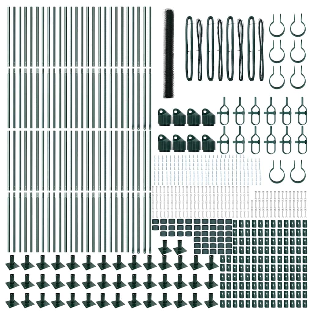 Geschweißter Drahtzaun mit Betonfundament 100 x 1,4 m (B x H)