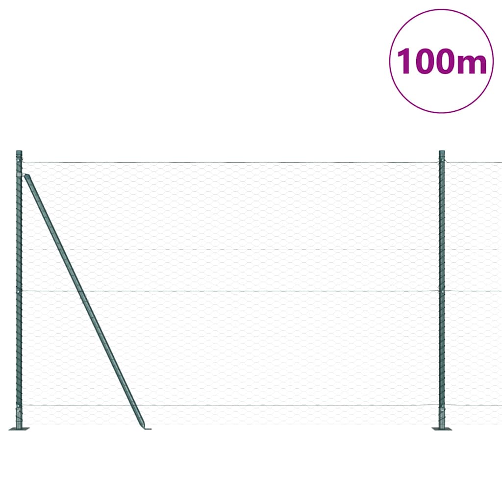 Geschweißter Drahtzaun mit Betonfundament 100 x 1,4 m (B x H)