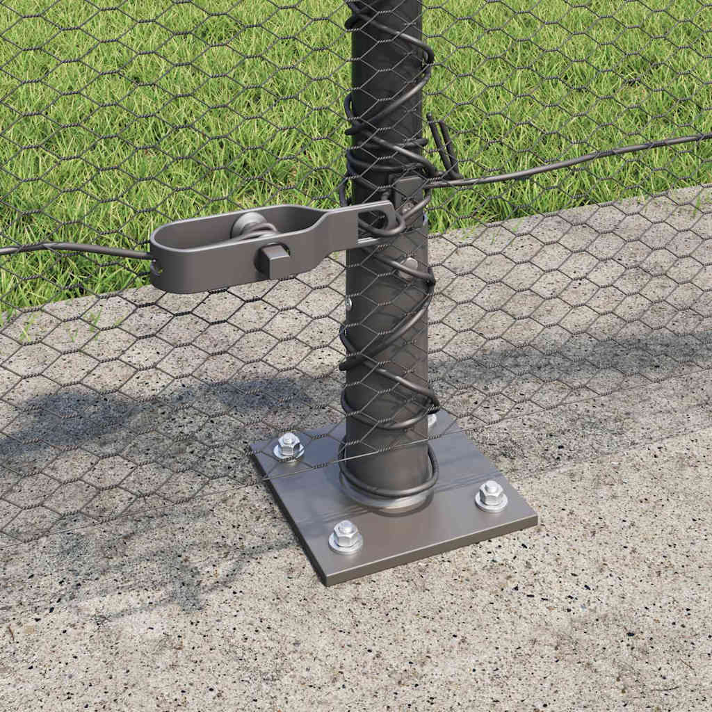 Geschweißter Drahtzaun mit Betonfundament 10 x 0,4 m (B x H)