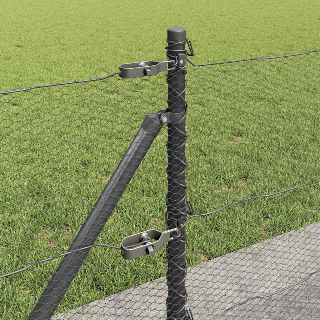 Geschweißter Drahtzaun mit Betonfundament 10 x 0,4 m (B x H)
