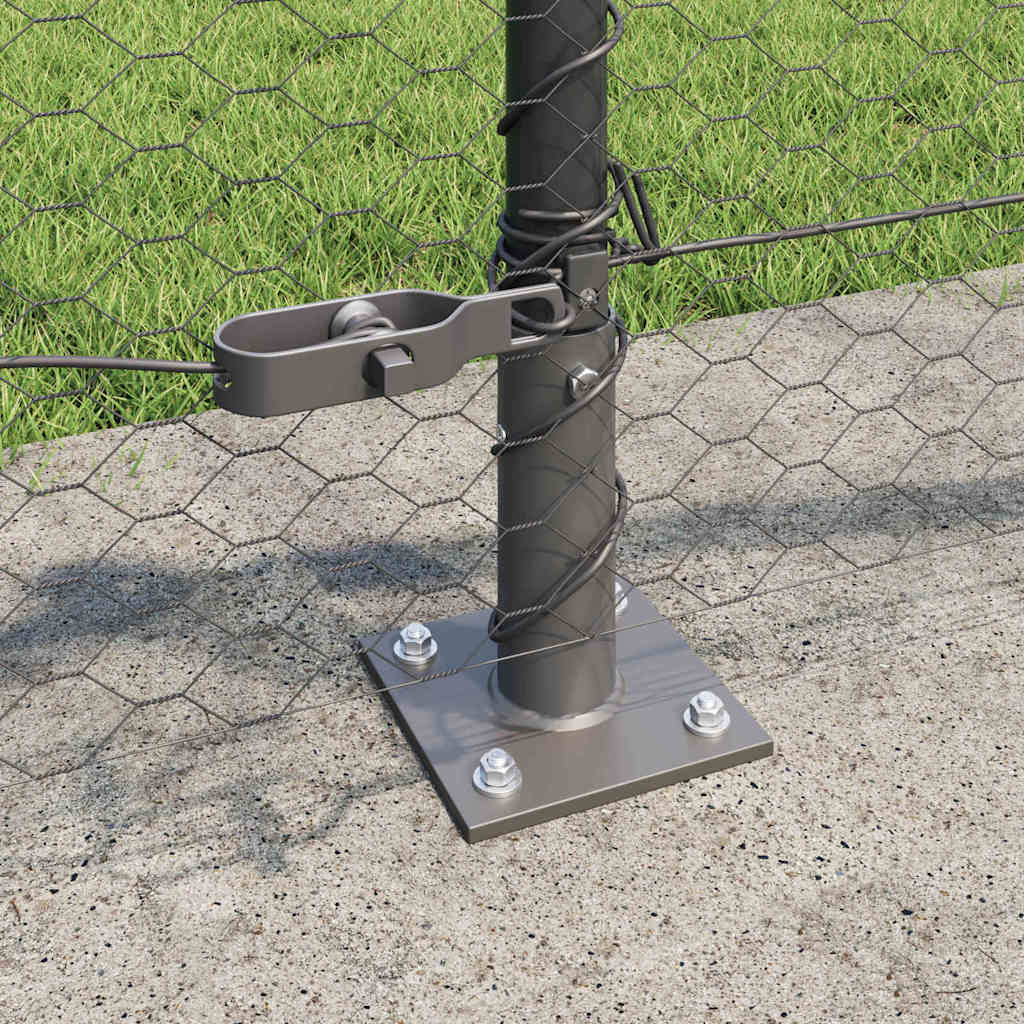 Geschweißter Drahtzaun mit Betonfundament 10 x 0,4 m (B x H)