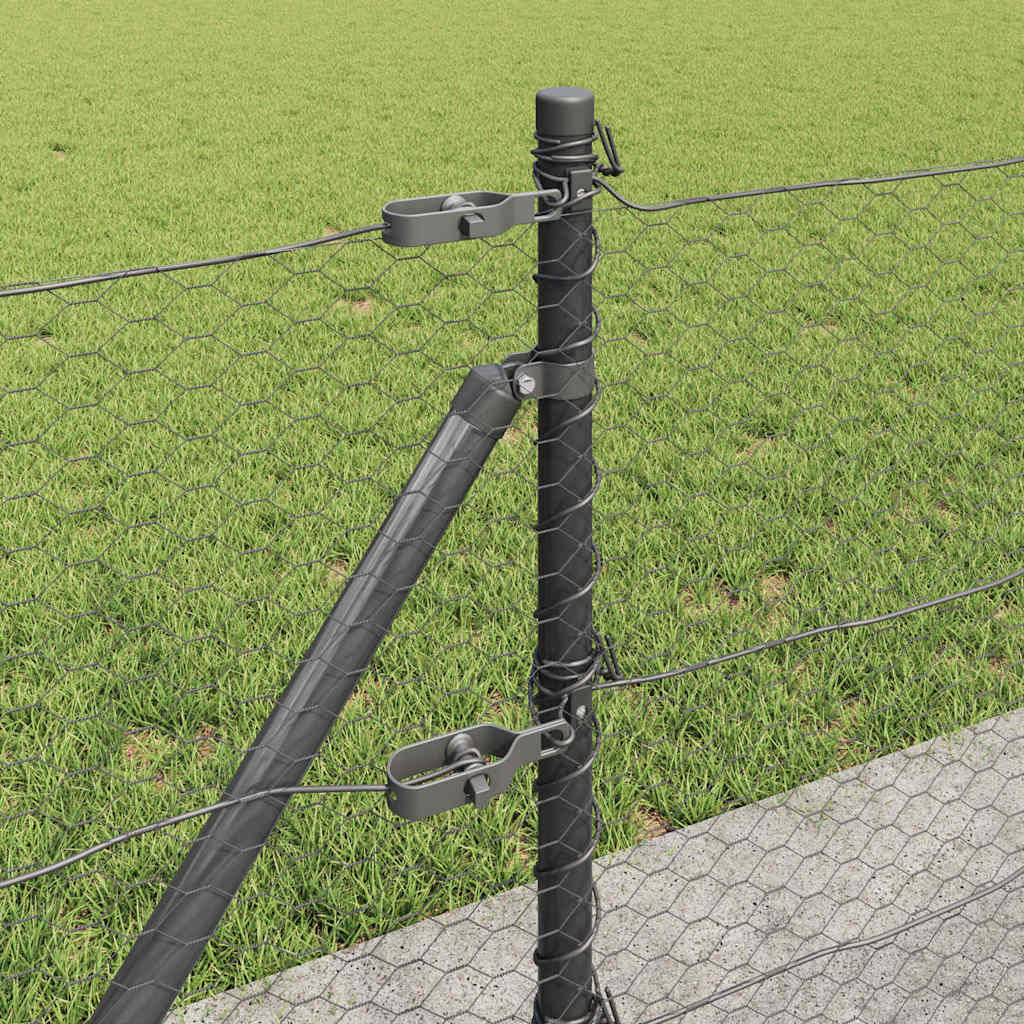 Geschweißter Drahtzaun mit Betonfundament 10 x 0,4 m (B x H)