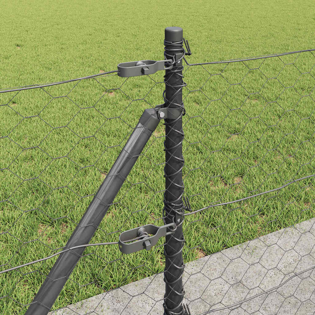 Geschweißter Drahtzaun mit Betonfundament 10 x 0,4 m (B x H)