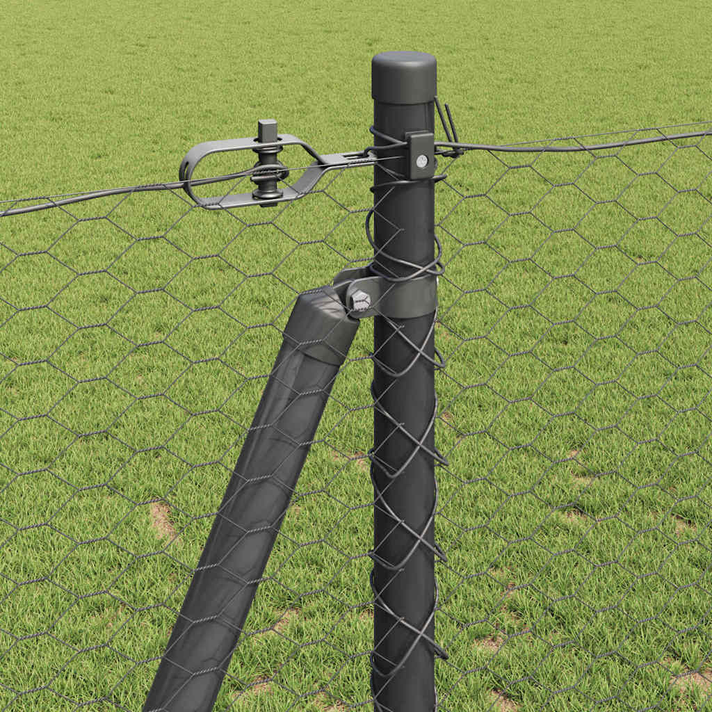 Geschweißter Drahtzaun mit Betonfundament 10 x 1,2 m (B x H)