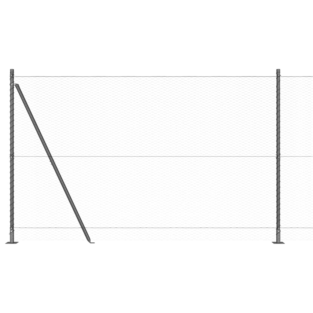 Geschweißter Drahtzaun mit Betonfundament 10 x 1,4 m (B x H)