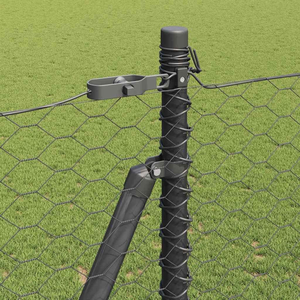 Geschweißter Drahtzaun mit Betonfundament 10 x 1,4 m (B x H)