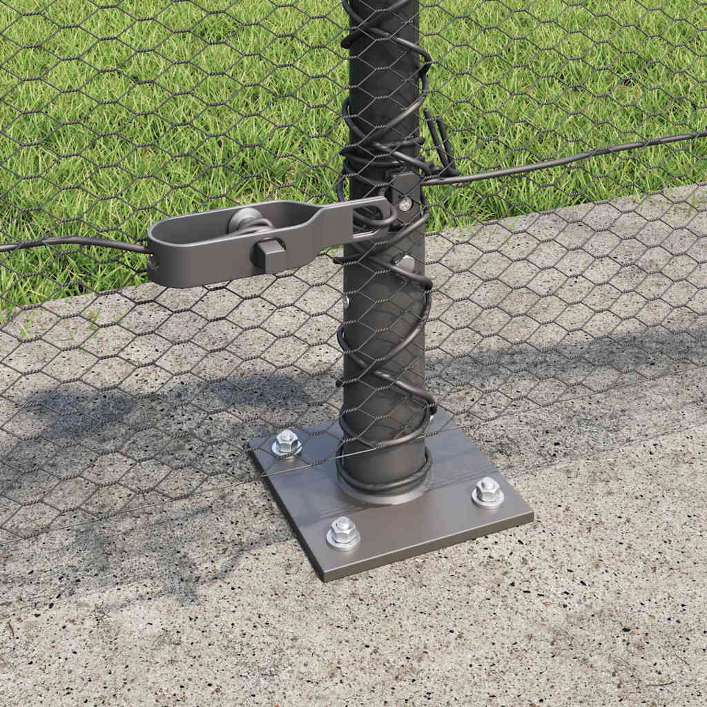 Geschweißter Drahtzaun mit Betonfundament 50 x 0,5 m (B x H)