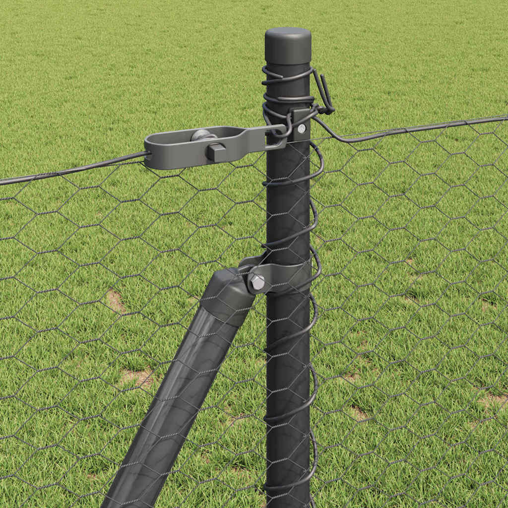 Geschweißter Drahtzaun mit Betonfundament 50 x 1 m (B x H)