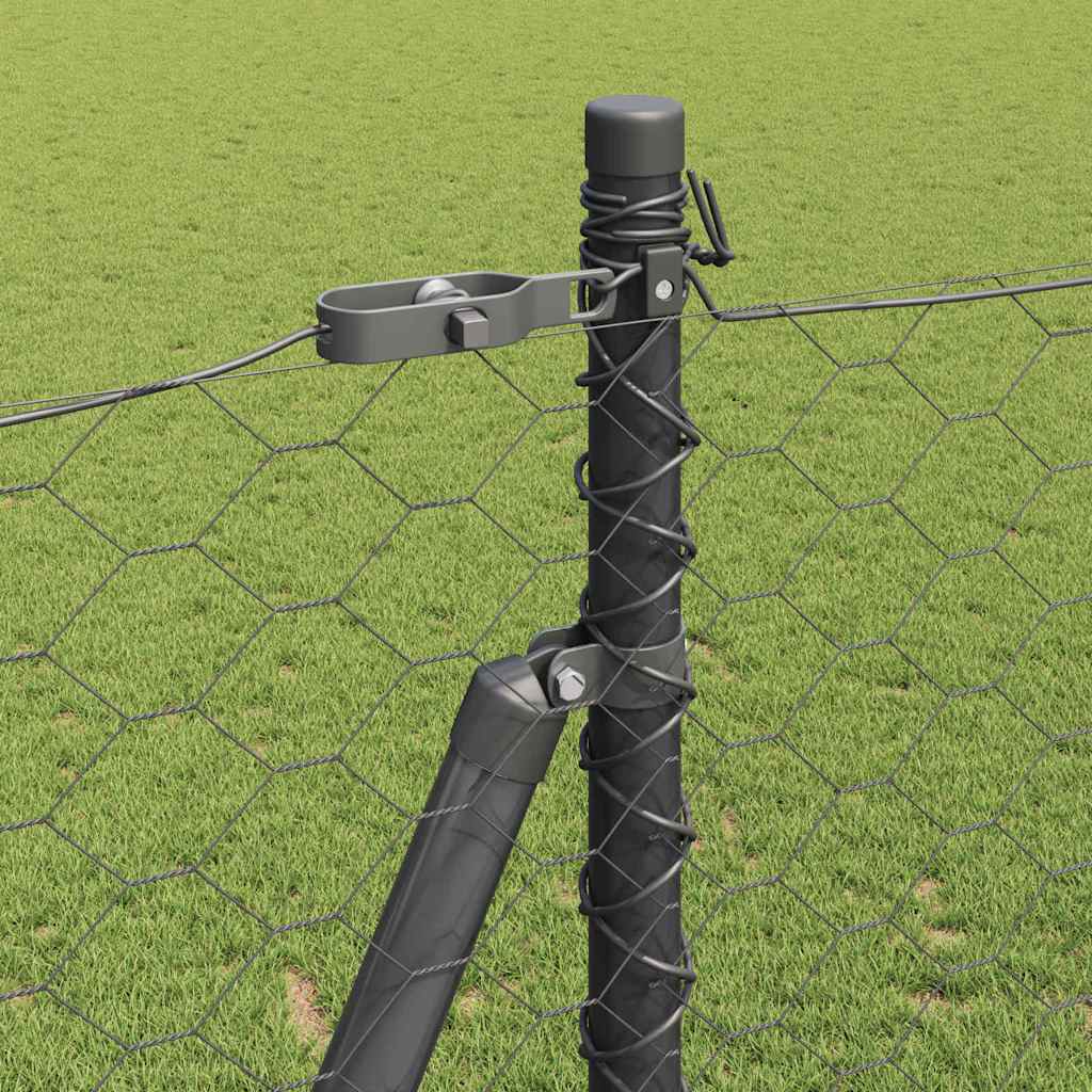 Geschweißter Drahtzaun mit Betonfundament 50 x 1,6 m (B x H)