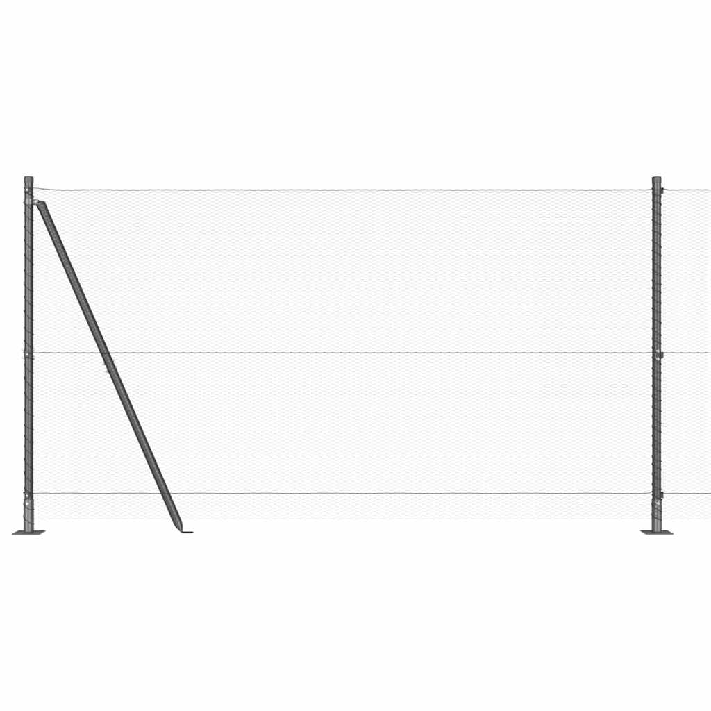Geschweißter Drahtzaun mit Betonfundament 100 x 1,2 m (B x H)