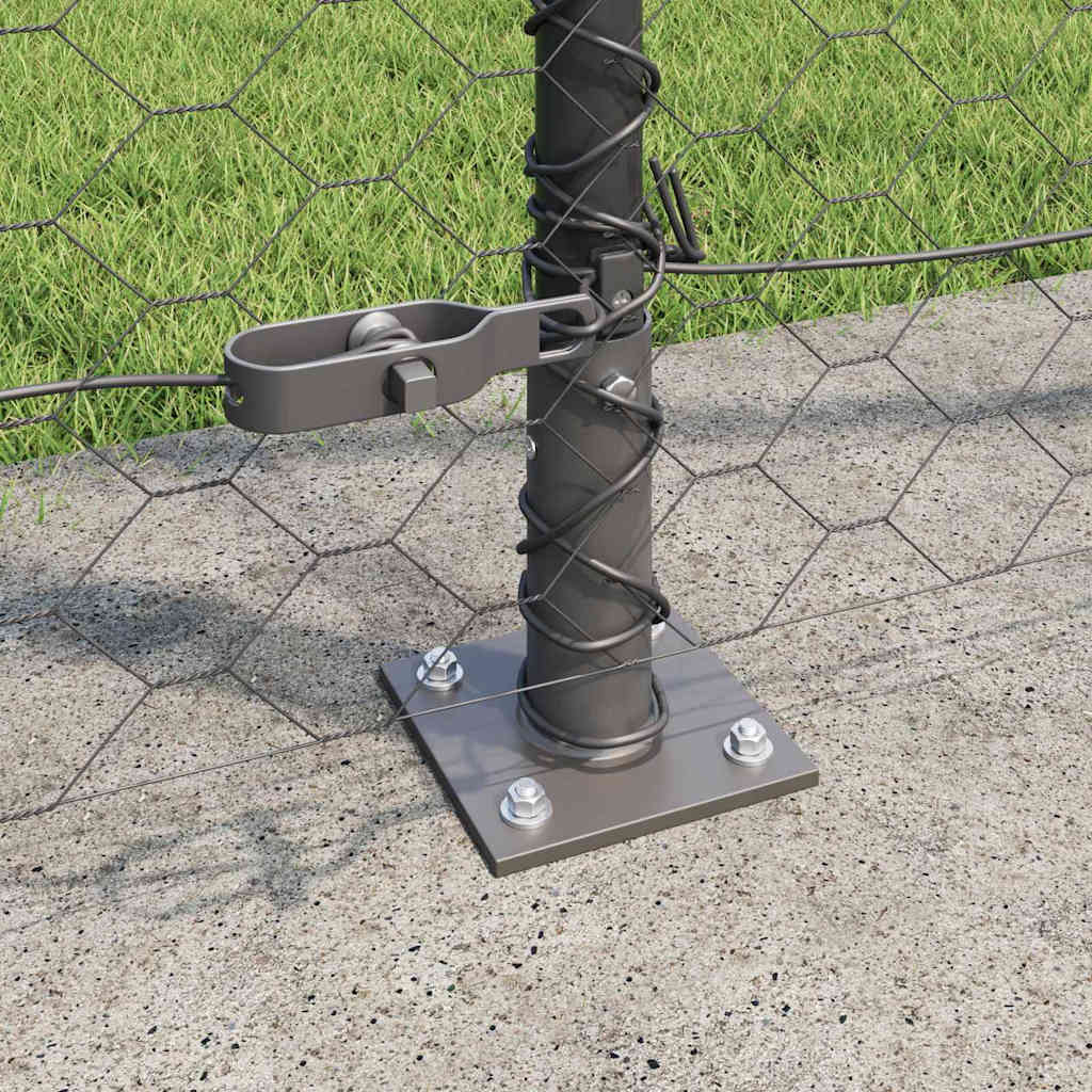Geschweißter Drahtzaun mit Betonfundament 100 x 1,4 m (B x H)