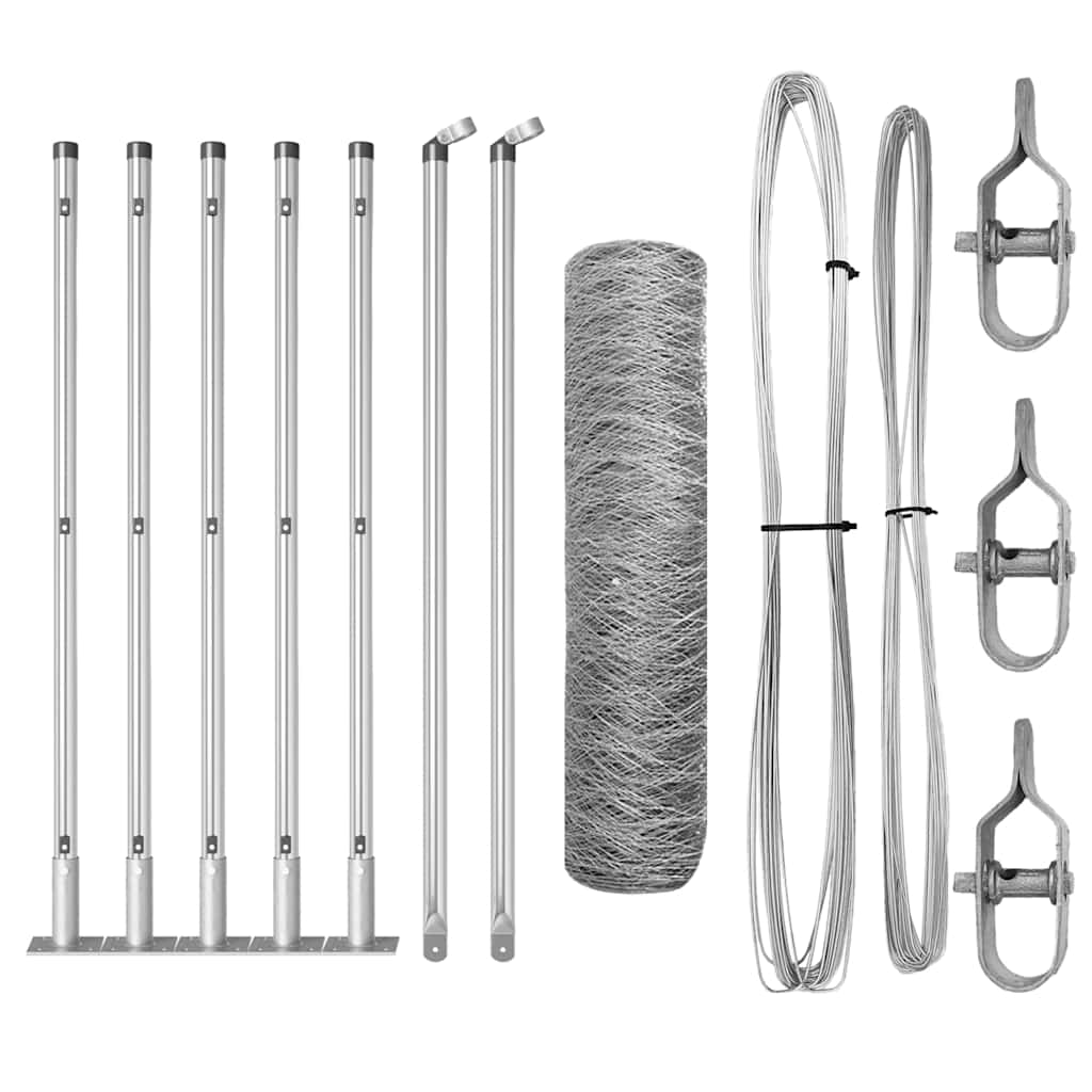 Geschweißter Drahtzaun mit Betonfundament 10 x 0,4 m (B x H)