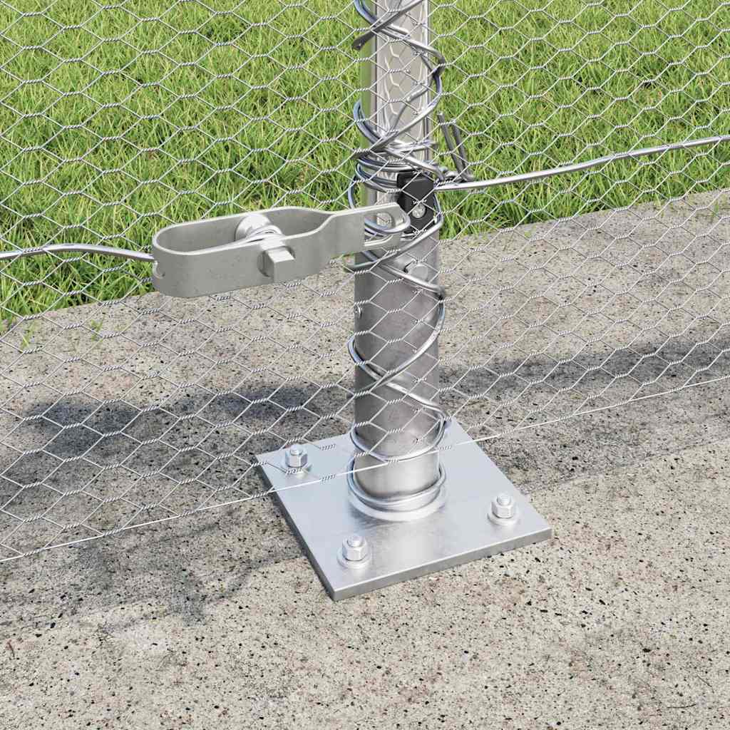 Geschweißter Drahtzaun mit Betonfundament 10 x 0,5 m (B x H)