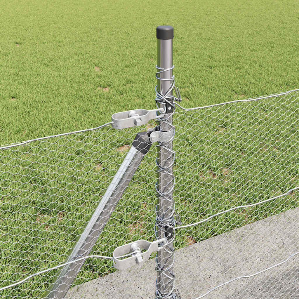 Geschweißter Drahtzaun mit Betonfundament 10 x 0,5 m (B x H)