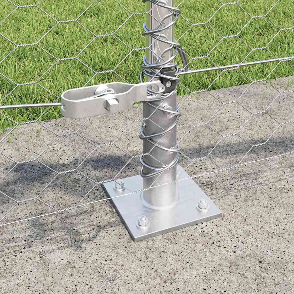 Geschweißter Drahtzaun mit Betonfundament 10 x 0,5 m (B x H)