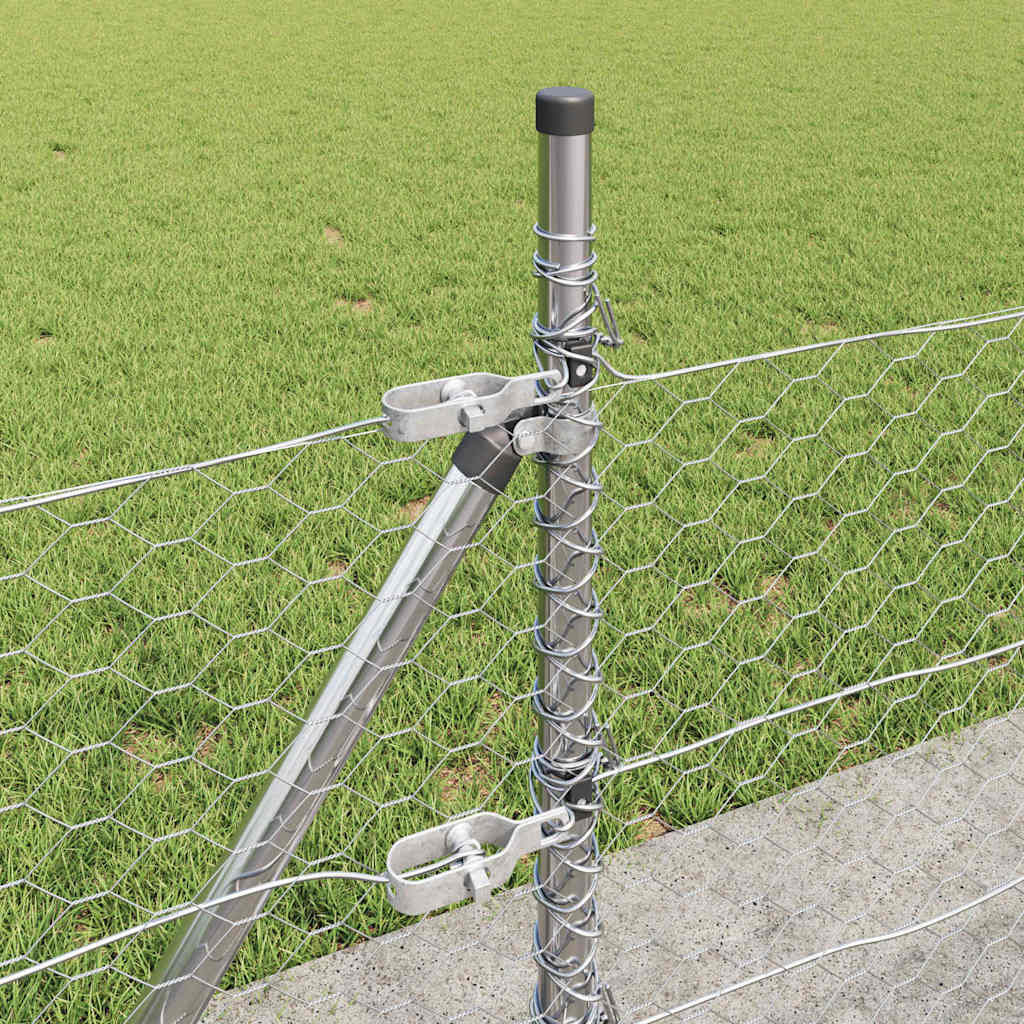 Geschweißter Drahtzaun mit Betonfundament 10 x 0,5 m (B x H)