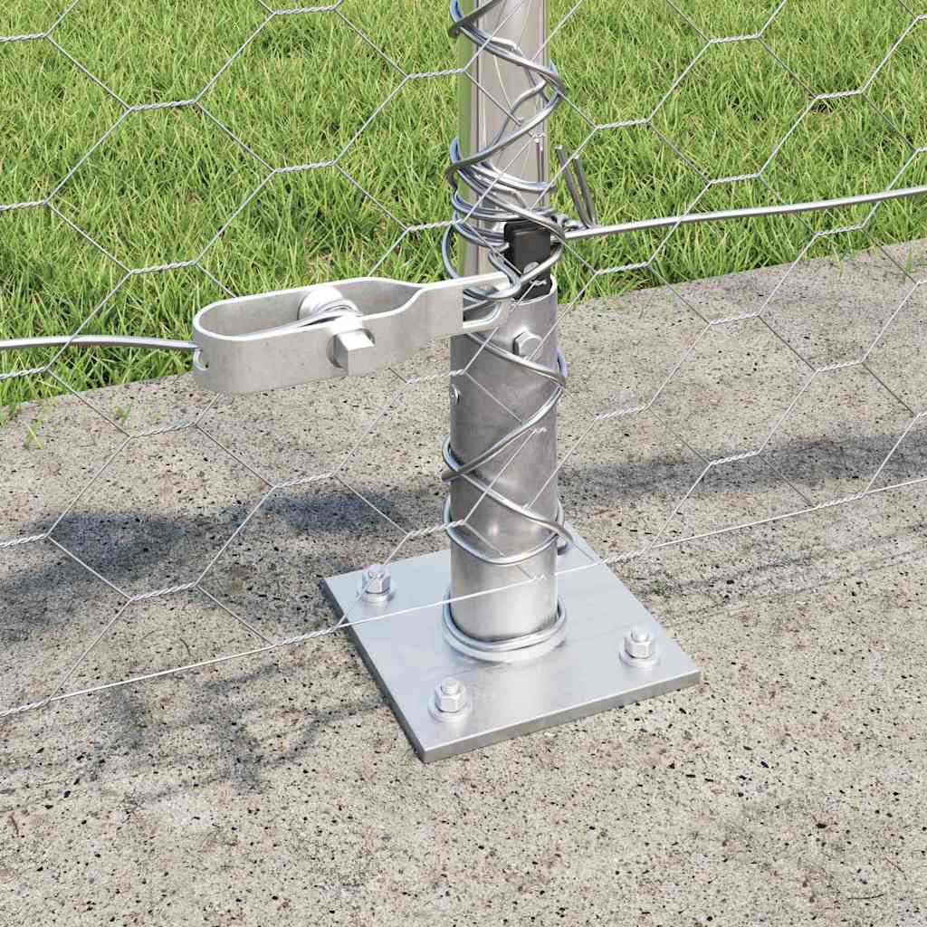 Geschweißter Drahtzaun mit Betonfundament 10 x 0,5 m (B x H)