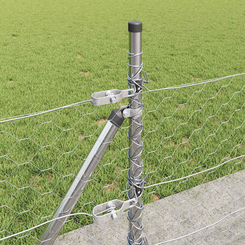 Geschweißter Drahtzaun mit Betonfundament 10 x 0,5 m (B x H)
