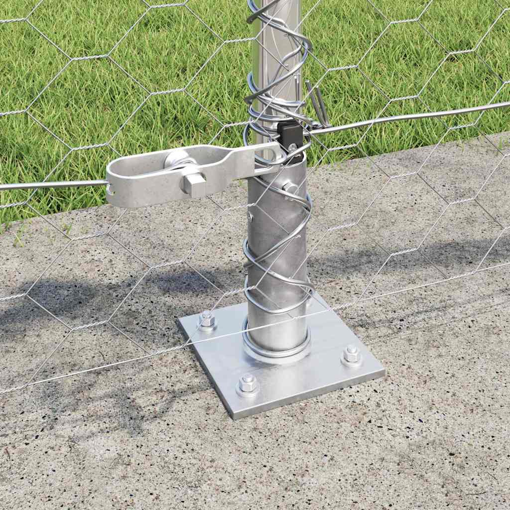 Geschweißter Drahtzaun mit Betonfundament 10 x 0,6 m (B x H)