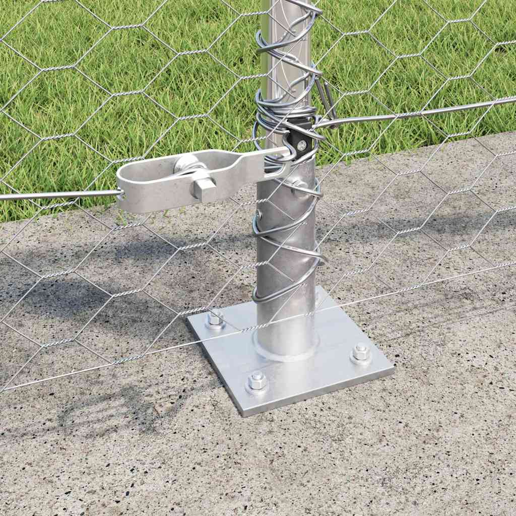 Geschweißter Drahtzaun mit Betonfundament 10 x 0,8 m (B x H)
