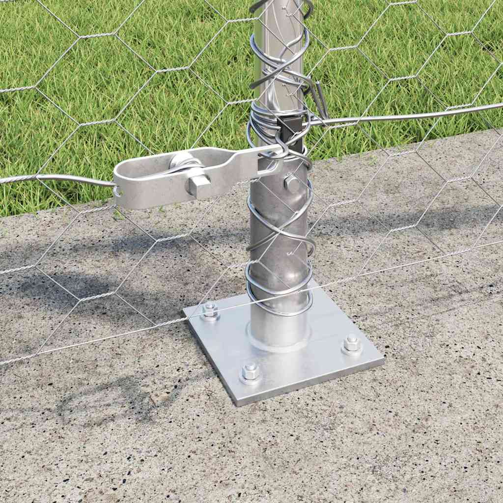 Geschweißter Drahtzaun mit Betonfundament 10 x 0,8 m (B x H)