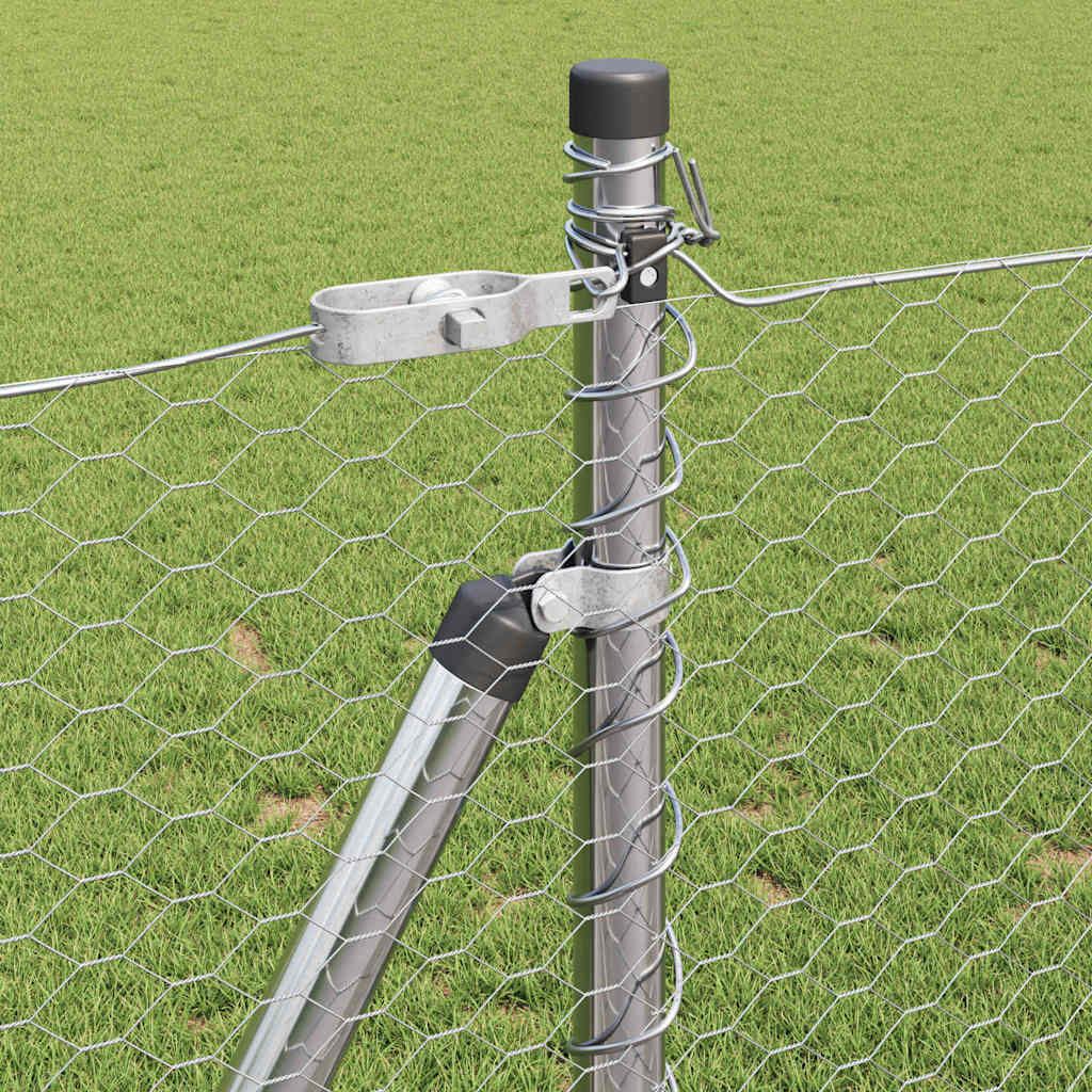 Geschweißter Drahtzaun mit Betonfundament 10 x 1 m (B x H)