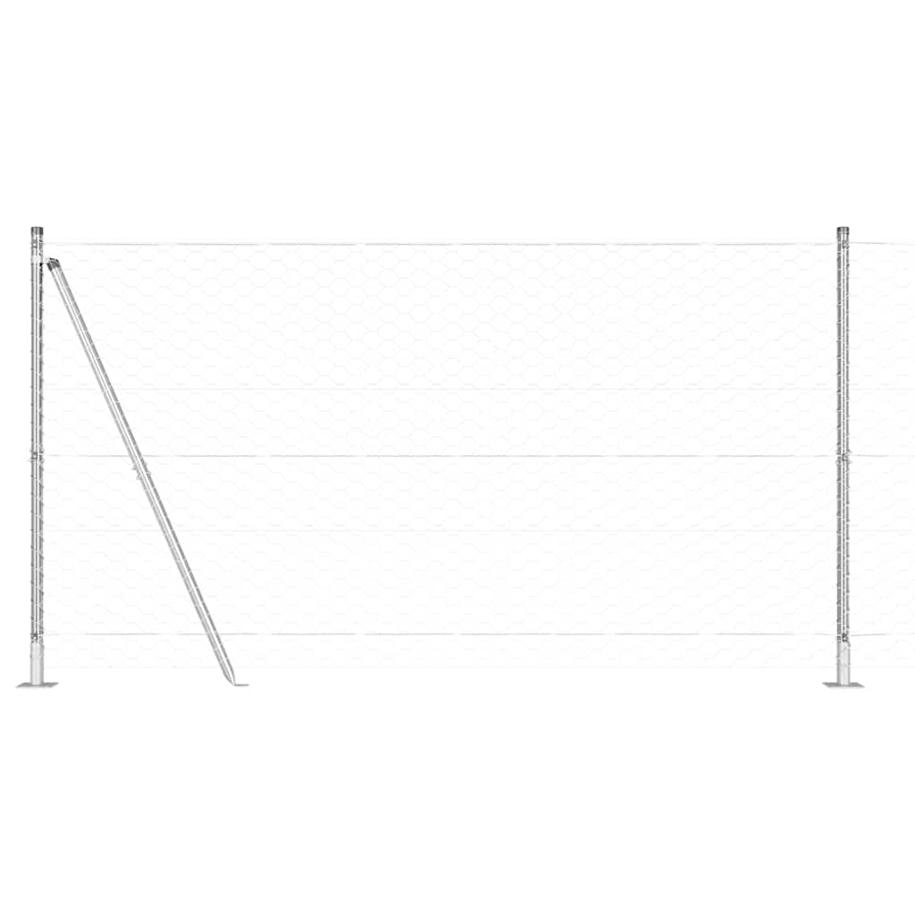 Geschweißter Drahtzaun mit Betonfundament 10 x 1,2 m (B x H)