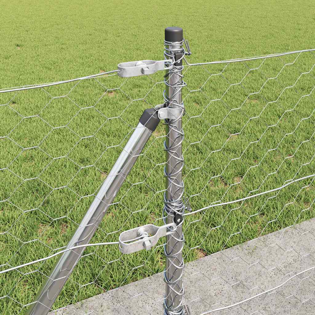 Geschweißter Drahtzaun mit Betonfundament 25 x 0,4 m (B x H)
