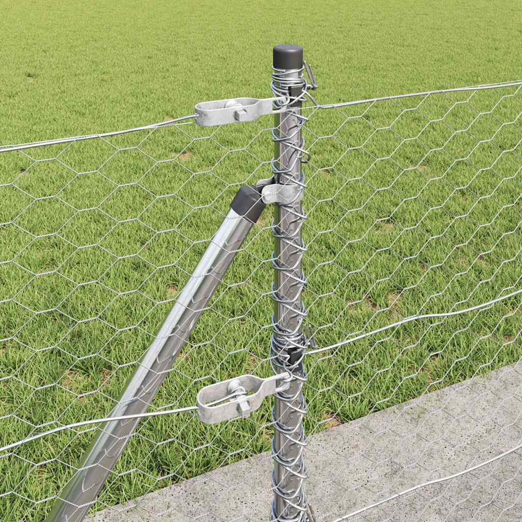 Geschweißter Drahtzaun mit Betonfundament 25 x 0,5 m (B x H)