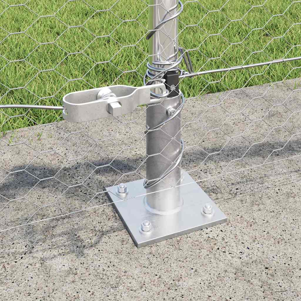 Geschweißter Drahtzaun mit Betonfundament 25 x 0,6 m (B x H)